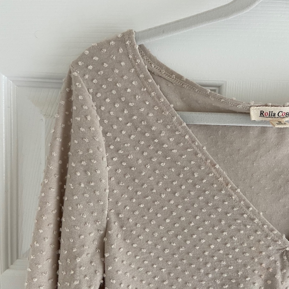 Textured wrap top - Picture 3 of 4